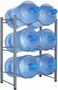 Generic Eworld 6 Bottles Water Cooler Jug Rack, 5 Gallon Water Bottle Storage Rack, 3-Tier, Silver