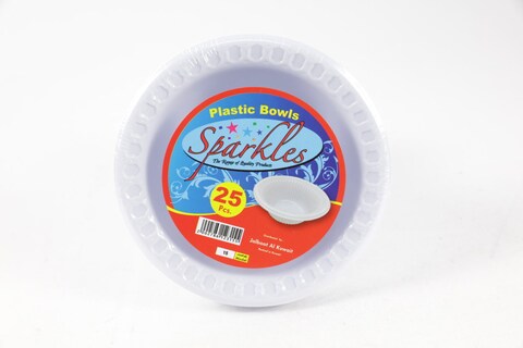 SPARKLE PLASTIC BOWL ROUND NO.15 1X
