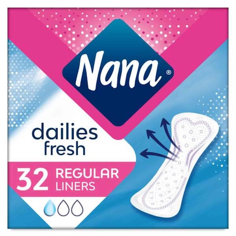 Nana Normal Daily Liners Pad White 32 Liners