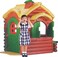 Rbwtoys Kids Colourful Plastic House Happy Home Indoor And Outdoor Kids House Play Equipment Playset RW-16319 162&times;120&times;157cm