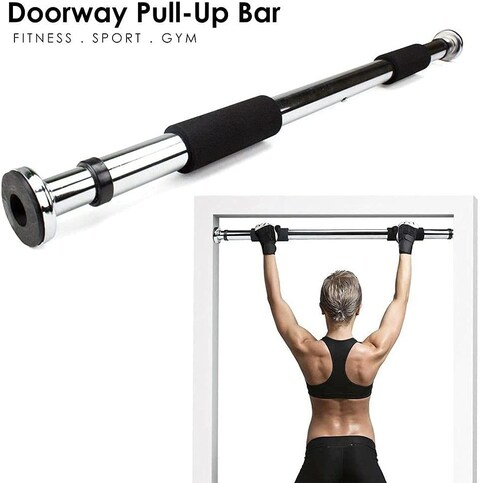 Buy Adjustable Pull up Door Bar Door Gym 80 130 cm Exercise Fitness Online Carrefour UAE