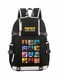 Fortnite Anti Theft Double Shoulder Student Bag Black