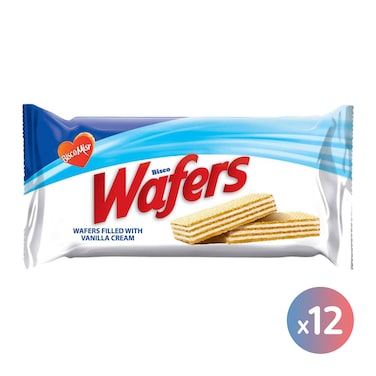 Bisco Misr Wafer with Vanilla - 6 Piece - 12 Packs