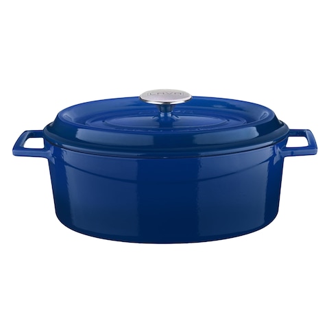 Lava Roasting Oval Casserole 27cm Blue