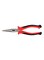 Long Nose Pliers Red/Black/Silver 8inch