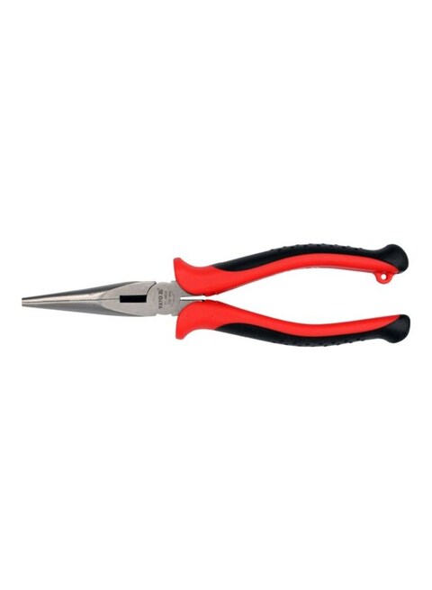 Long Nose Pliers Red/Black/Silver 8inch