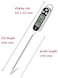 Abbasali Meat Food Candy Thermometer, Probe Instant, Digital Cooking Kitchen Bbq Grill Thermometer With Long Probe For Liquids Pork Milk Yogurt Deep Fry Roast Baking Temperature