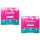 Carefree Normal Cotton Fresh Scent 76 Panty Liners White Pack of 2