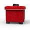 Eccentric Stool Cum End Table with Storage (Red)