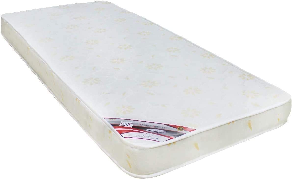 Galaxy Design Medical Mattress White - Twin Size ( L X W X H ) 190 X 120 X 25 Cm - 5 Year Full Warranty