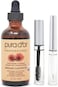 Pura D'Or Castor Oil (4Oz) 100% Pure Natural Usda Organic Carrier Oil For Body, Hair Growth, Eyebrows, Eyelashes - Cold Pressed Hexane Free Oil To Moisturize &amp; Heal Dry Skin With Bonus Brush Kits