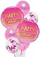 Party Propz 7 Pcs Happy Birthday Printed Balloons Combo Set For Girls Birthday Decoration/Birthday Party Supplies For Girls