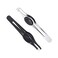 Wide Tip Tweezers Stainless Steel Non Slip Grip Slant 2 Pieces