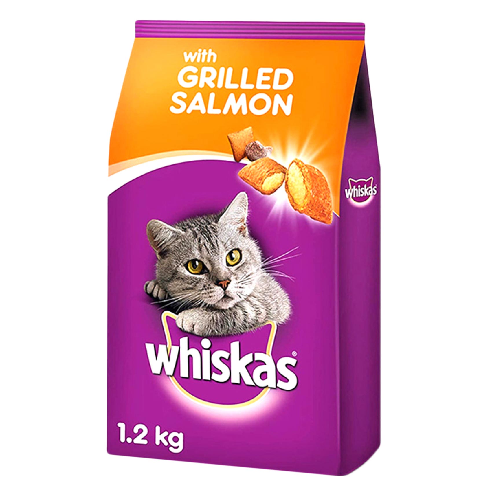 Whiskas Grilled Salmon Adult Cat Food 1.2kg