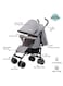 Moon Strek Stroller, Light Grey/Black