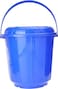 Royalford Plastic Bucket With Lid, 25 Liter, Blue