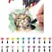 Beauenty - Rubik 20 Pieces Calligraphy Pen Soft Brush Marker Watercolor Pen Cartoon Sketch Drawing Color Pen