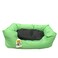 Nutrapet L-56Cm W-44Cm H-14Cm Lounger Bed Black &amp; Green S