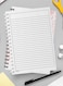 Lowha Spiral Notebook With 60 Sheets And Hard Paper Covers With Pastel Brush Paint Design, For Jotting Notes And Reminders, For Work, University, School