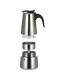 Generic Moka Latte Espresso Maker 450ml H18576-4 Silver/Black