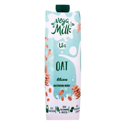 Vega Milk Drink Ultra Pasteurized Oat 950 Ml