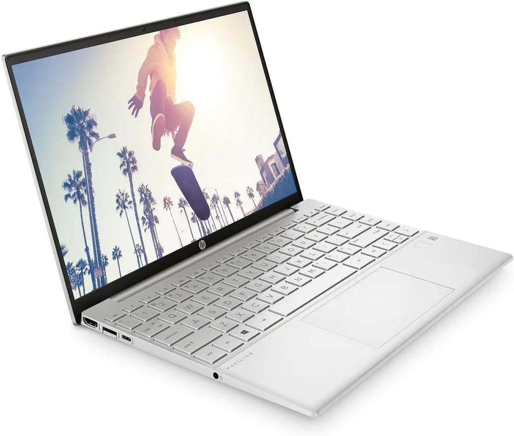HP Pavilion Aero Laptop 13-be0003ne - AMD Ryzen 5 (5600U), 8GB RAM, 512GB NVMe SSD, AMD Radeon Graphics, Win11Home, 13.3inch WUXGA, English/Arabic Keyboard, Silver