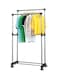 Metal Clothes Garment Rack Silver/Black