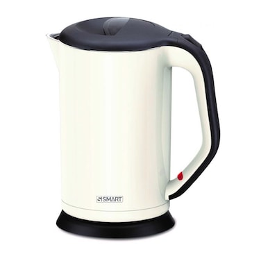 غلاية مياه سمارت كهربائية ستانلس ستيل 1800 واط 1.7 لتر - أبيض - SKT1818WS