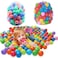 Generic Balls Pool Balls Soft Plastic Ocean Ball For Playpen Colorful Soft Stress Air Juggling Balls Sensory Baby Toy 100Pcs
