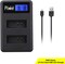 DMK Power LP-E12 LCD Dual USB Charger for Canon LP-E12 and Canon EOS M M2 M10 M50 M100 EOS 100D EOS Rebel SL1 EOS KISS X7 PowerShot SX70 HS