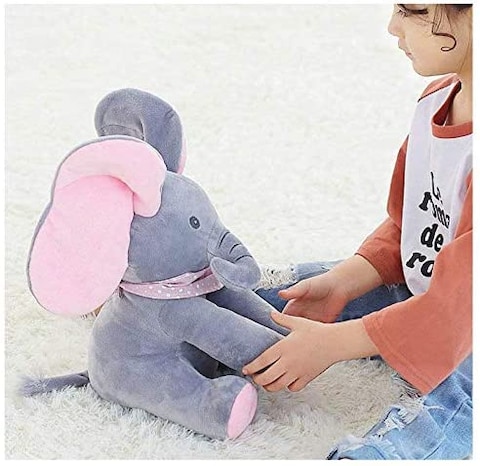 Beauenty - Elephant Animated Talking Singing Stuffed Plush Elephant Stuffed Doll Toys Kids Gift Present Boys &amp; Girls Birthday Xmas Gift