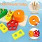 ESSEN Montessori Shape Sorting Stacking Educational Sorter Stacker Toy for Toddlers Preschool Kids
