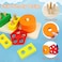 ESSEN Montessori Shape Sorting Stacking Educational Sorter Stacker Toy for Toddlers Preschool Kids
