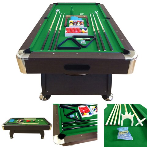 Simbashoppingmea - 8 Ft Billiards Pool Table Full Optional &ndash; Vintage Green