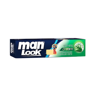 Man Look Shaving Cream With Aloe Vera Extract For Sensitive Skin - 40 Gm