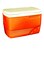ALSAQER 30-Litre Ice Box Thermo insulated Picnic Cool Box-Thermo Keeper Container Expanded Cooler Fishing Ice Box-Orange