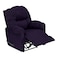 In House Velvet Classic Recliner Chair - Dark Purple - NZ100