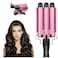HYX 3 Barrel Curling Iron Wand,Temperature Adjustable Portable Hair Waver Heats Up Quickly for Large Curls, Small Curls Hair Waving Styling Tools