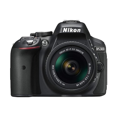 Nikon D5300 24.2MP DSLR Camera With AFP18-55 VR Kit And Memory Card Black