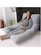 Moon Bamboo U Shaped Pillow, Grey