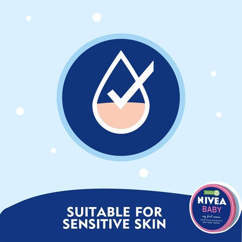 NIVEA Baby All Purpose Cream, My First Cream Natural Almond &amp; Sunflower Oil, 150ml