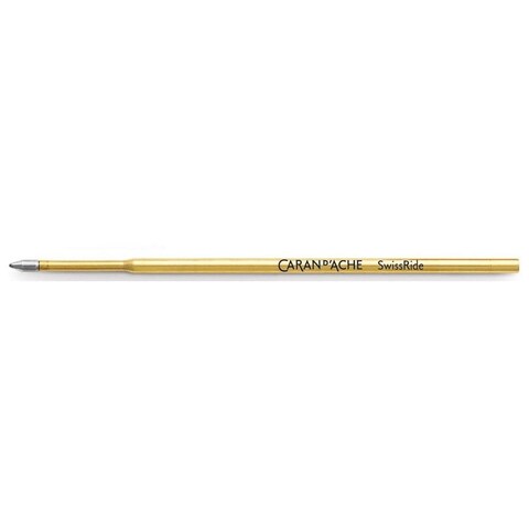 CARAN d&#39;ACHE SWISSRIDE Ballpoint Pen Refill Cartridge, Medium 0.25mm, Black