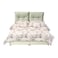 In House Le&oacute;n Velvet Bed Frame - King - 200x180 cm - Ivory