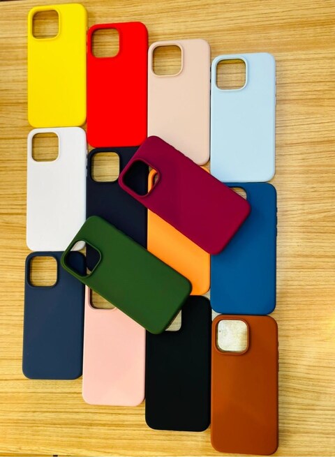 Generic Soft and Flexible Silicone case for iphone 13 White