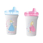 Buy Disney Princess Sippy Cup TRHA1701 White 300ml Pack of 2 in UAE