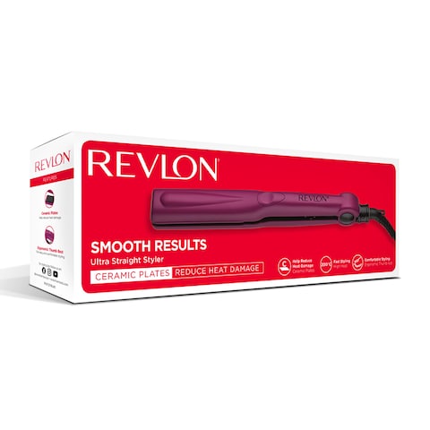 Revlon Rvst2176, Ceramic Ultra Straight Pink Hair Straightener,200 Degree C High Heat