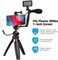 DMK Power Coopic Smartphone Video Stabilizer Rig Kit With Microphone + Light Diffuser + Mini Tripod For Iphone Samsung Huawei Nikon Sony Fujifilm Fit For Most Phones And Cameras