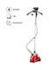 Sonashi Free Standing Garment Steamer With Suction Vacuum Cleaner, 1.8L, 1800.0W, SGS-311/SVC-9024, Red/Blue