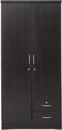 Karnak Wood Wardrobe, Cabinet/Cupboard 2 Door Dark Brown