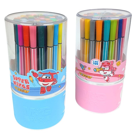 M&amp;G 95885 Super Wings Washable Felt Pen 12 Pieces